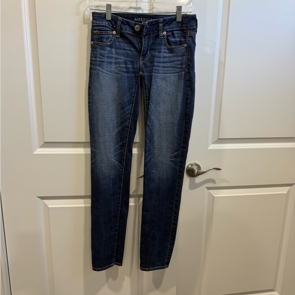 American Eagle Outfitters Dark Blue Skinny Jeans